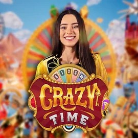 Crazy Time casino game by Evolution – featured logo at Fast Slots Casino