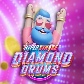 Hyper Strike Diamond Drums logo by Gameburger Studios at Fast Slots Casino