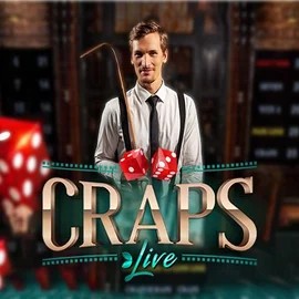 Official Live Casino logo: Live Craps by Evolution at Fast Slots Casino