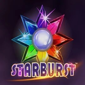 Starburst game by NetEnt – logo hosted on Fast Slots Casino