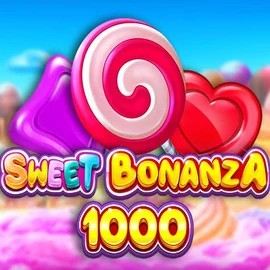 Sweet Bonanza 1000 slot logo by Pragmatic Play at Fast Slots Casino