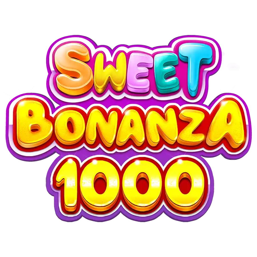 Sweet Bonanza 1000 slot logo by Pragmatic Play at Fast Slots Casino